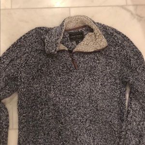 True Grit Frosty Tipped Fleece 1/4 Zip jacket